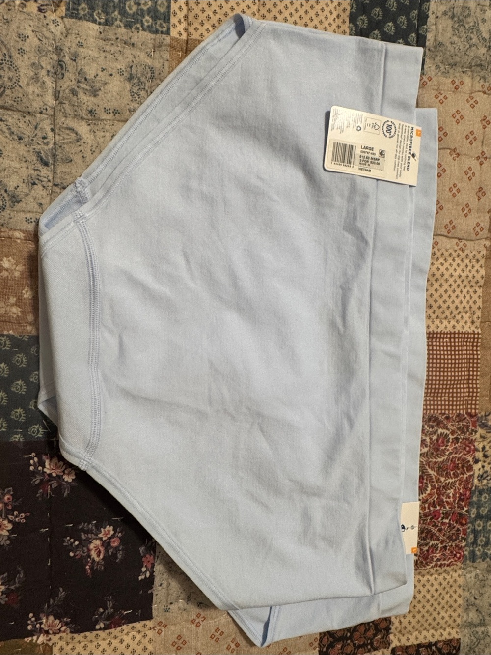 NWT 3- pair Jockey Light Blue Seamfree Briefs - Size L